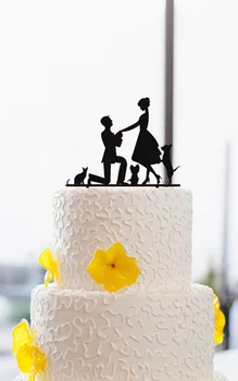 

Acrylic Proposal custom name birthday cake toppers wedding bridal baby shower Bachelor party theme decorations