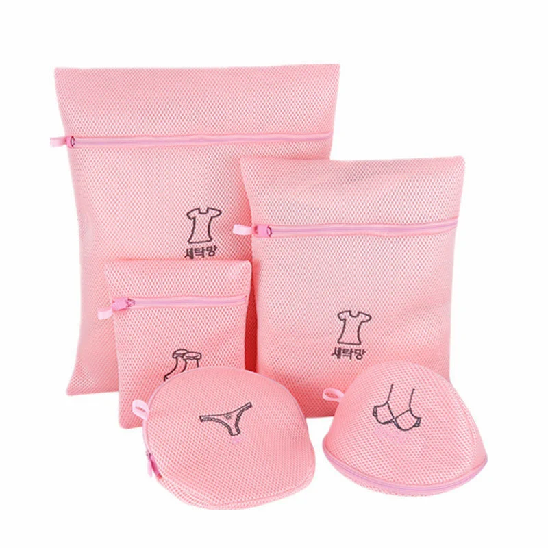 

2019 New Lingerie Washing Home Use Mesh Clothing Underwear Organizer Washing Bag Useful Mesh Net Bra Wash Bag zipper Laundry Bag