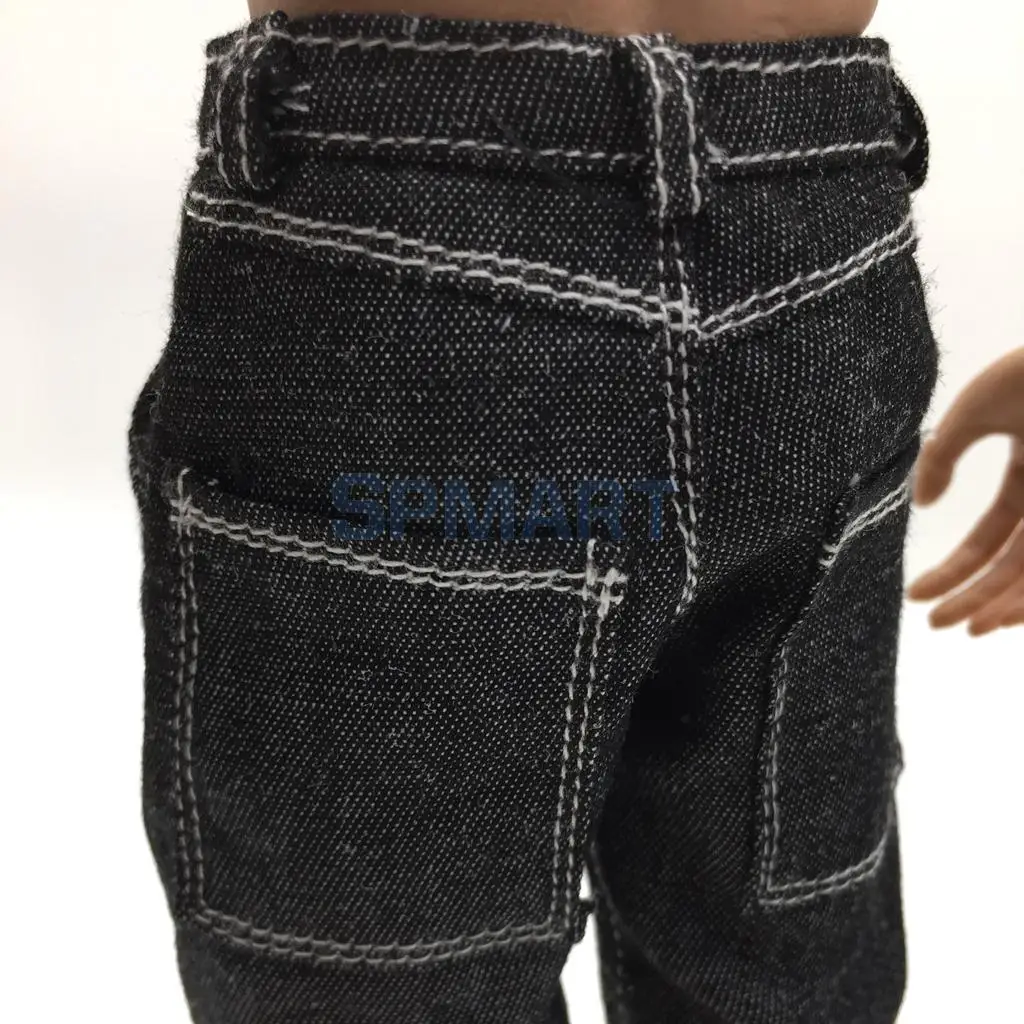 1/6 Scale Mens Denim Jeans Pants Trousers Clothing for 12