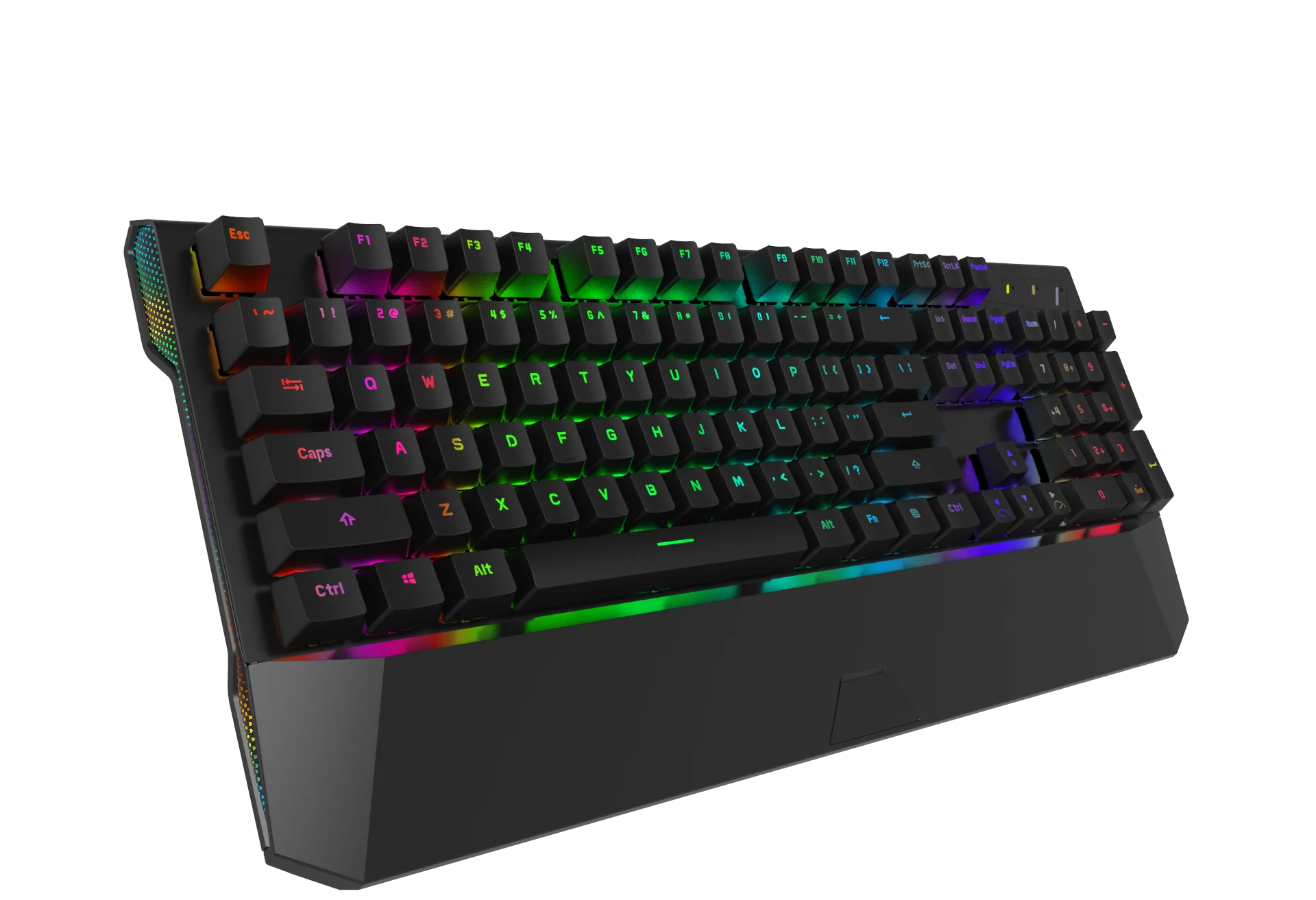 RK956 Механическая игровая клавиатура RGB с подсветкой коричневый переключатель для геймера