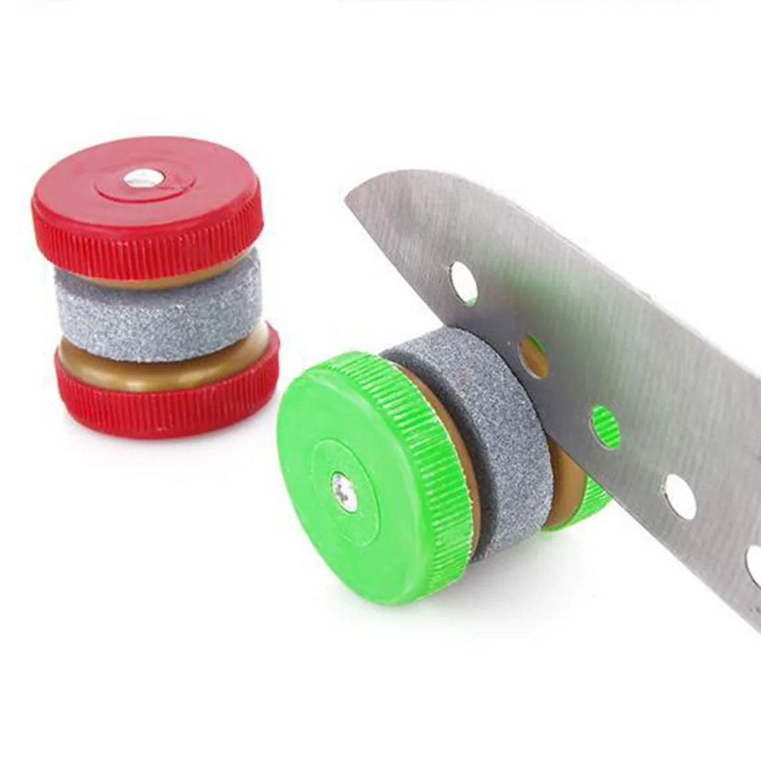 1Pc Mini Knife Sharpener Round Grinding Wheels Sharpening Stone
