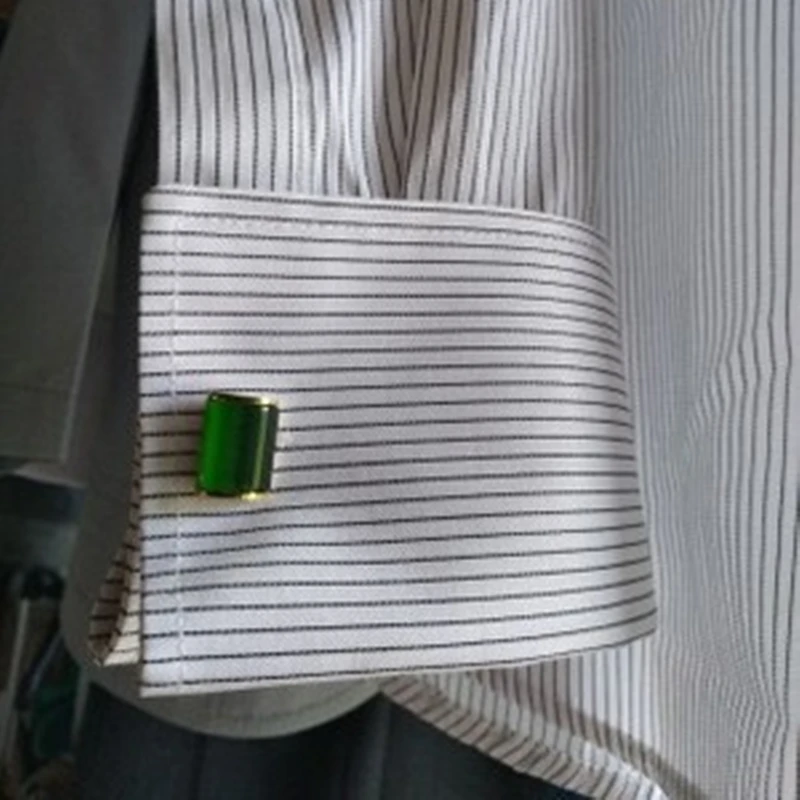 Jewelry-shirt-cufflink-for-mens-Green-Cuff-link-Wholesale-Button-High-Quality-Luxury-Wedding-Gold-color (3)
