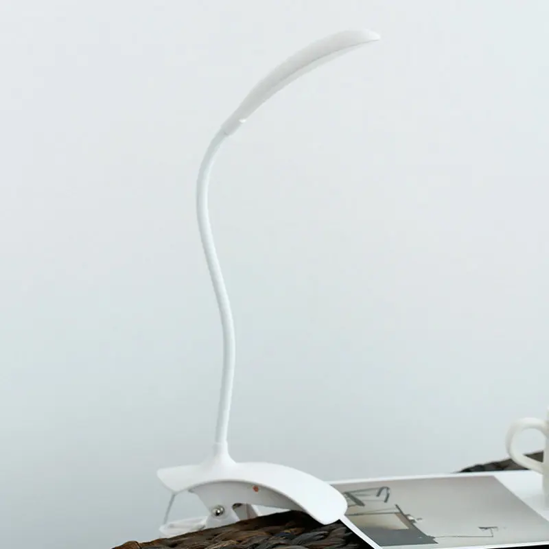  3W LED Reading Study Desk Lamp With Clamp Flexible Eye-Protection USB Table Lamp Flexional Stand Fo
