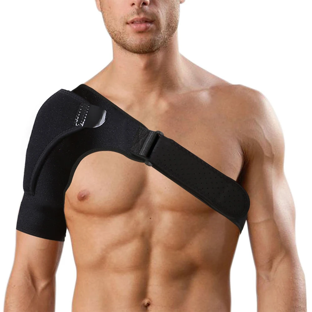 

Adjustable Shoulder Bandage Protector Brace Joint Pain Injury Shoulder Support Strap Pad Training Sports Equipment Left/Right