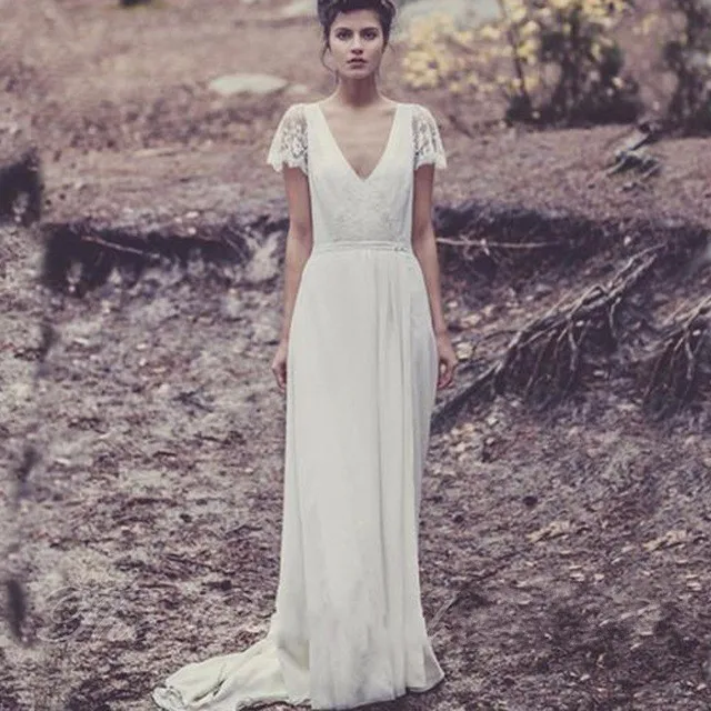 laure de sagazan 2017 nuevos vestidos de novia de encaje de bohemia