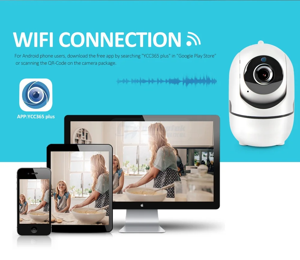 Автоматическое отслеживание Wi-Fi ip-камера 1080P Wi-Fi умная камера Облачное хранилище двухстороннее аудио 720P 2MP беспроводная домашняя CCTV камера наблюдения