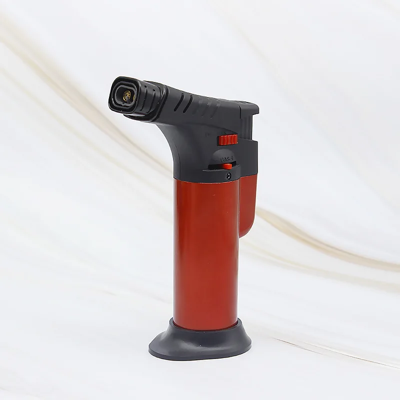 BBQ Outdoor Welding Torch Turbo Lighter Jet Portable Spray Gun Two Nozzles Fire Windproof Cigar Pipe Gas Lighter Butane Kitchen