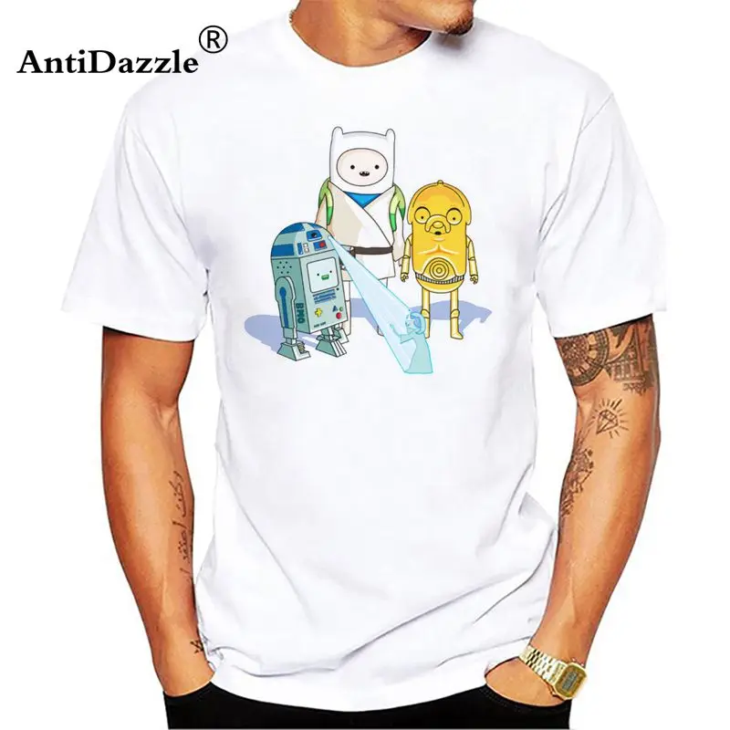 Противоослепляющая Мужская футболка Jake And Finn Adventure Time Homies Help с коротким рукавом