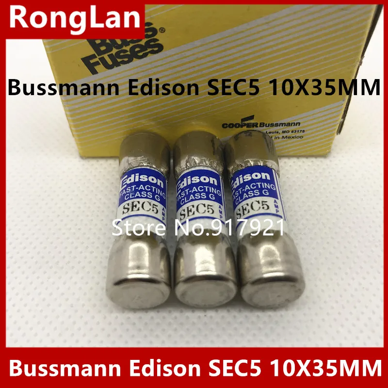 

[ZOB] - Edison SEC5 from the United States imported 10X35 600V FUSE insurance tube --10PCS/LOT