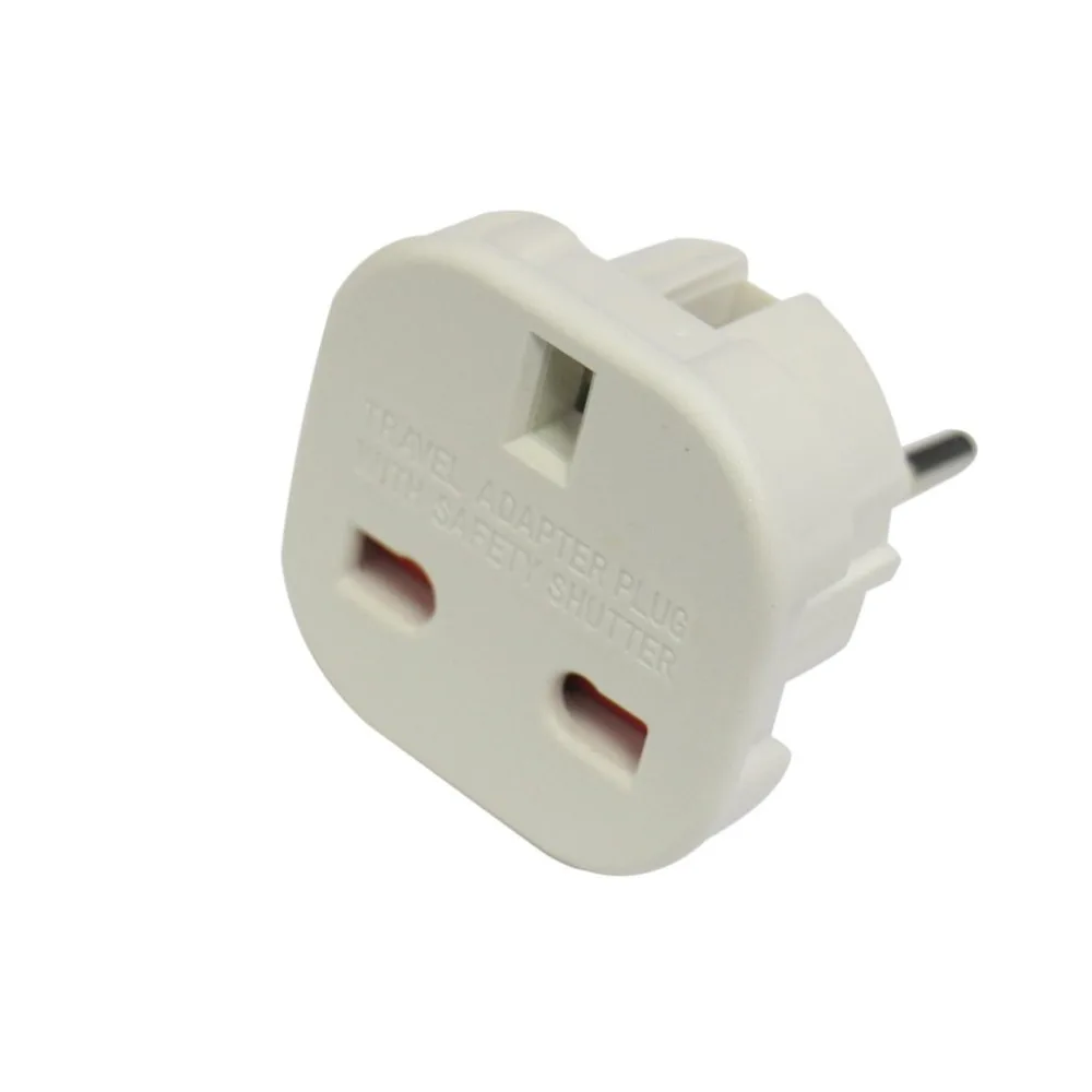 Universal EU Plug to UK/AU Plug 2 pin Travel Wall Plug Socket Power Adaptor Converter Wholesale