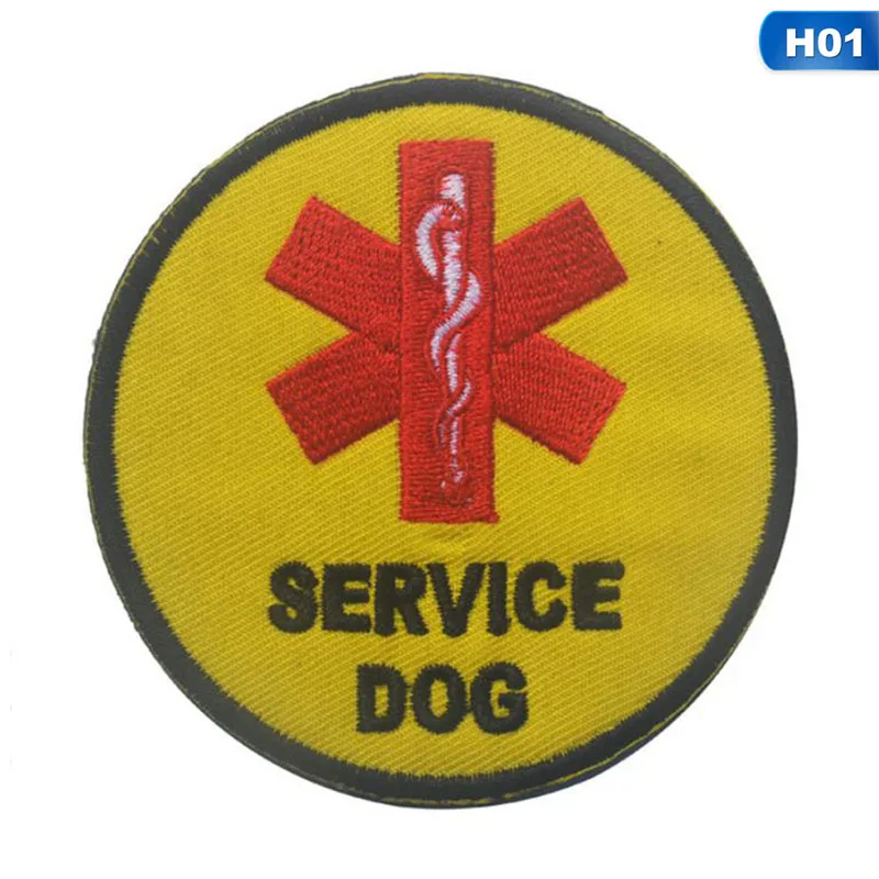 Служба собака спасательная служба военный армейский тактический боевой дух Вышивка Патчи для одежды эмблема Аппликации, бейджи