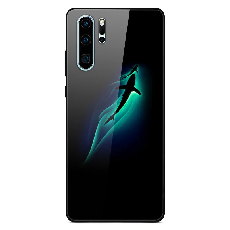 Чехол для huawei P30 Pro, Жесткий Чехол из закаленного стекла, силиконовая мягкая рамка, разноцветный чехол для телефона huawei P30Pro P 30 P30, чехол - Цвет: 11