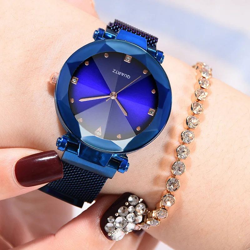 

2019 Women Watches Luxury Diamond Gold Ladies Watch Starry Sky Watches For Women Fashion bayan saati Diamond Reloj Mujer Clock