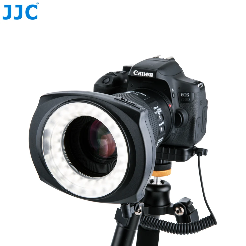 JJC DSLR Camera Macro Ring Light Inside/Outside Half Whole LED Flash