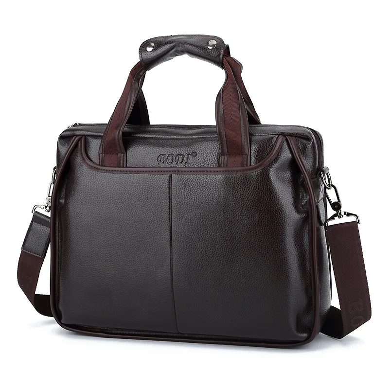 Новый роскошный кожаный деловой мужской портфель, Мужская модная сумка на плечо, мужская сумка-мессенджер, повседневная сумка для