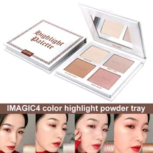 4 цвета Пудру-палитра длительный Водонепроницаемый пудру для Для женщин 88