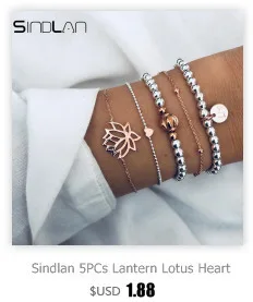 Sindlan 4 шт. золотые Толстые браслеты в виде перьев Набор браслетов Boho Dreamcatcher очаровательные браслеты для женщин наручные браслеты Femme ювелирные изделия