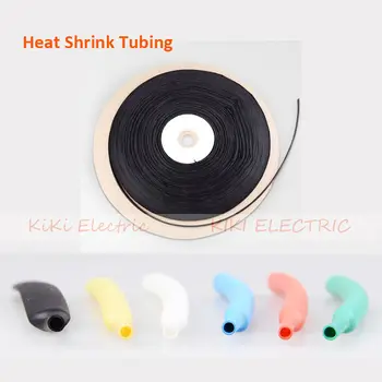 

wholesale and retail! 2mm Dia. Heat Shrinkable Tube Black Shrink Tubing 200M/roll Heat shrink tubing for wire protect