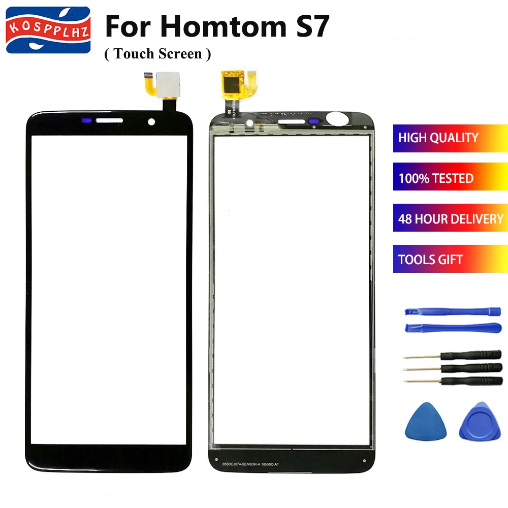 

5.5 inch Mobile Phone Touchscreen For HOMTOM S7 Touch Screen Glass Panel Touch Screen For Homtom Digitizer Sensor lens S 7