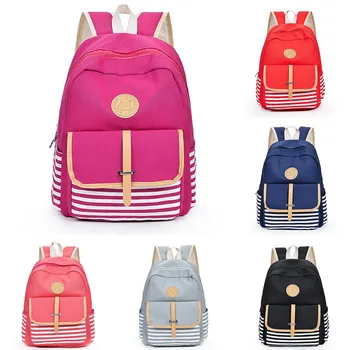 

2019 Women Girls Fashion Casual Simple Canvas Preppy Shoulder Bookbags School Travel Backpack Bag mochila feminina 50
