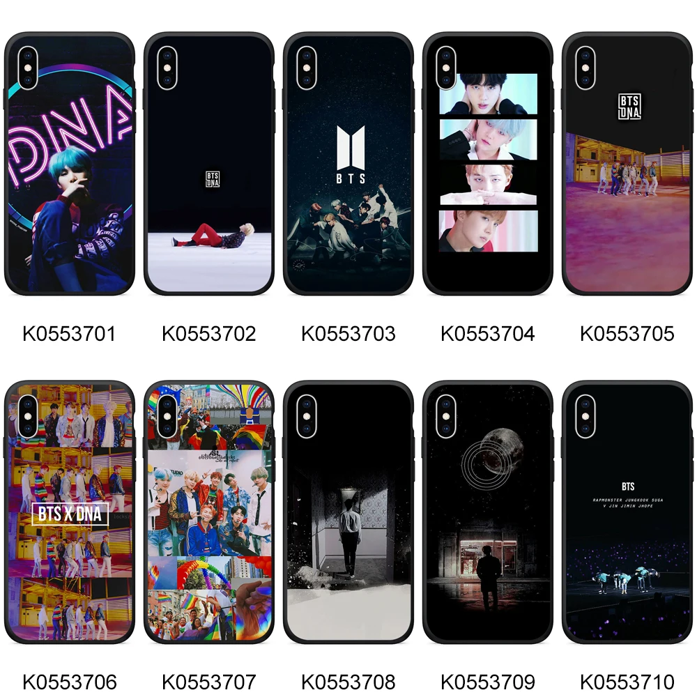 

Soft TPU Colorful Back Protective for iphone x 6 case Black Printed TPU Phone Cover for iphone 7 8 Plus cases Fundas