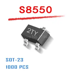 S8550 Bipolar (БЮТ) транзистор PNP 25 В 1.5A 100 мГц 625 МВт поверхностного монтажа СОТ-23