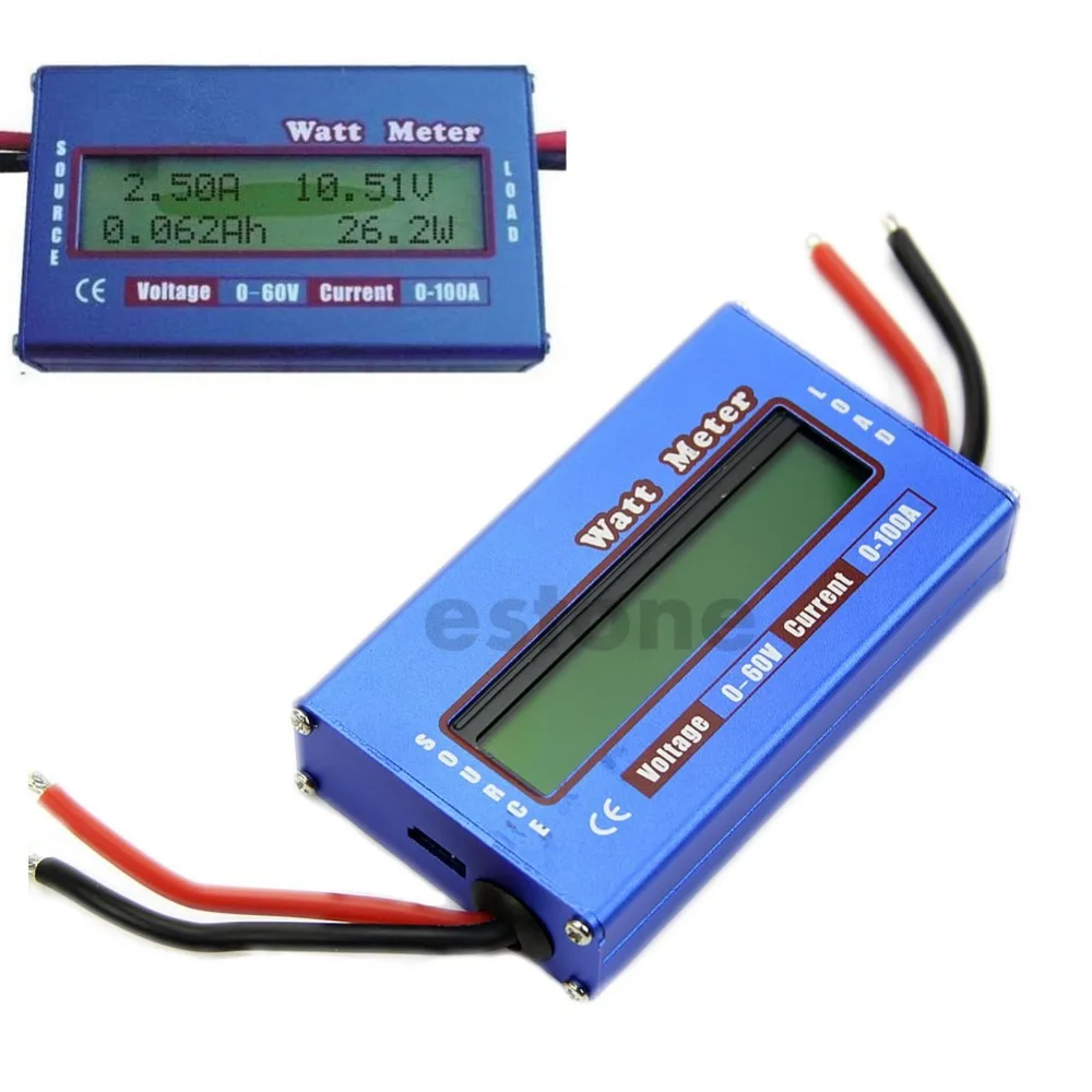 

Digital 60V/100A Battery Power Analyzer Watt Meter Balancer For DC RC Helicopter