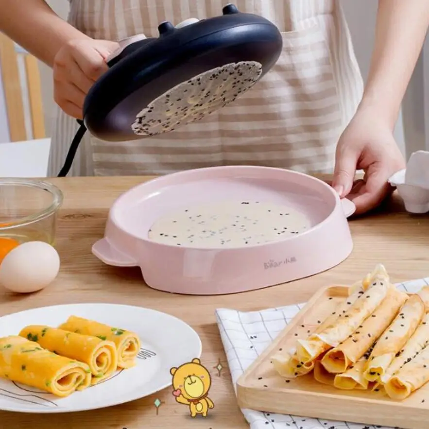 

220V spring roll Machine Electric Crepe Maker Pancake Machine baking pan Pie Cake maker Nonstick Griddle kitchen cooking tools