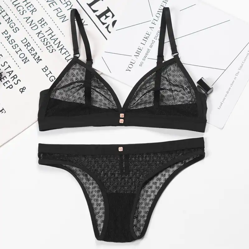 lace bra panty set