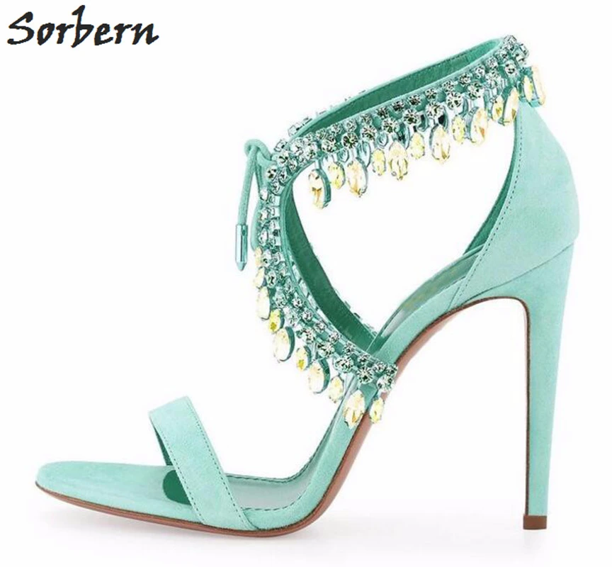 mint sandals heels