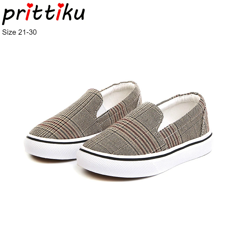 Autumn 2018 Baby Toddler Boy Girl Canvas Plaid Sneakers Little Kid Slip On Casual Plimsolls Children Classic Unisex Design Shoes | Детская