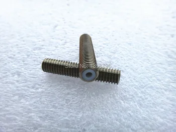 

Wholesale 100pcs/lot Factory Price!!! New Arrival 30mm*M6 Throat With PTFE Tube for Makerbot 1.75mm 3D Printer Stainless Steel