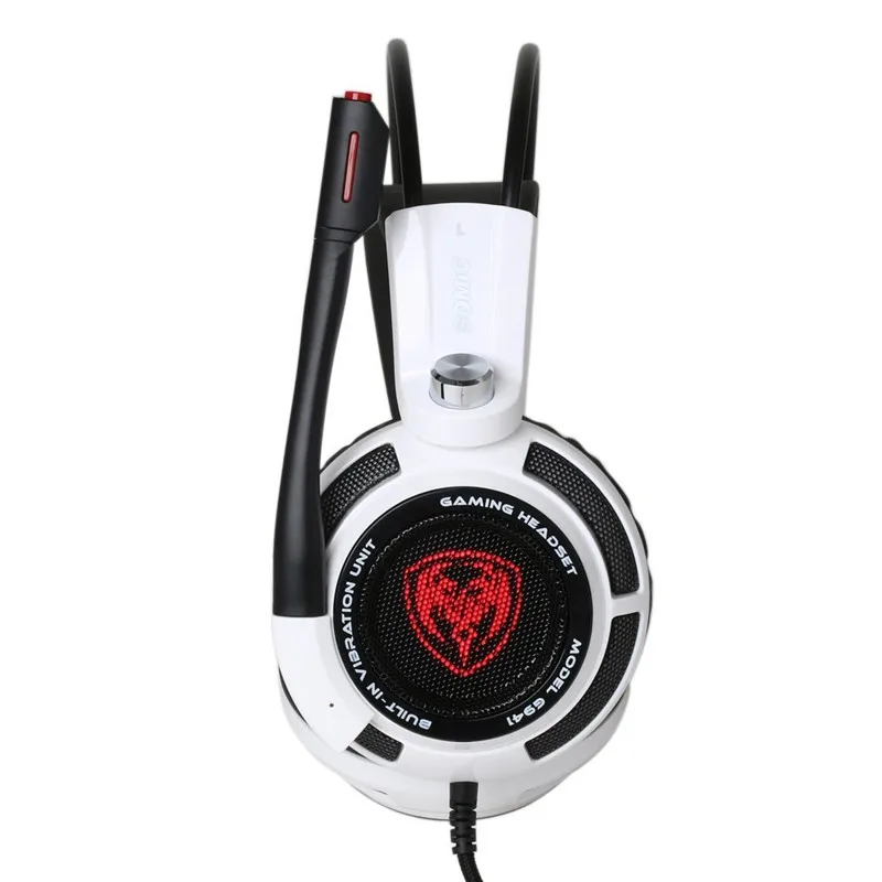 Pаспродажа Somic G941 USB 7,1 виртуальная игровая гарнитура с микрофоном вибрации стерео Бас игры наушники светодиодный светильник для компьютера PC Gamer