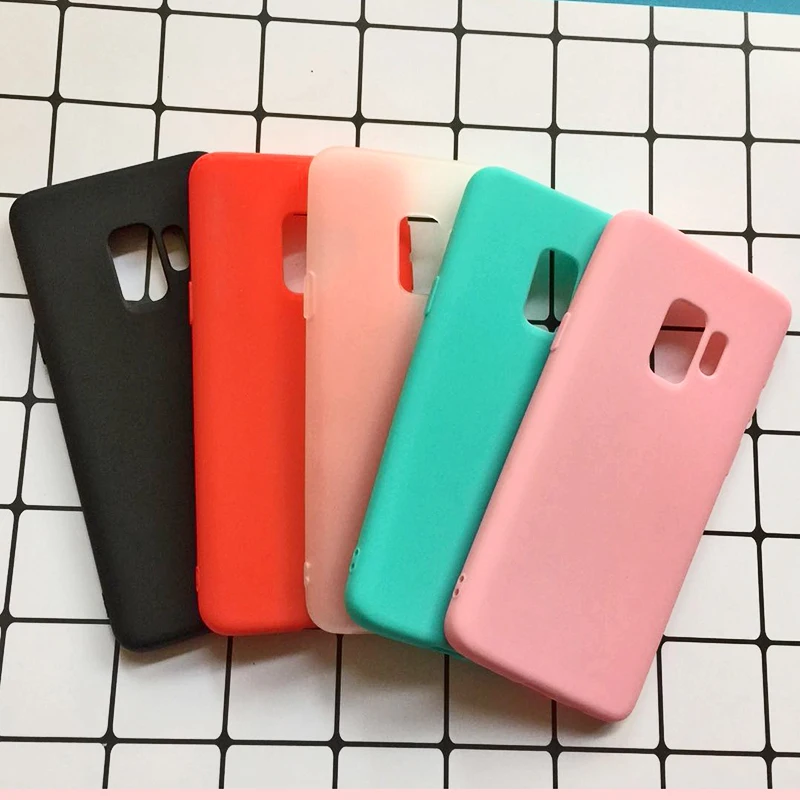 Candy Color TPU Soft Cases For Samsung Galaxy S9 Case 360 Protect Silicon Back Cover For Samsung Galaxy S9 plus Case Coque (2)