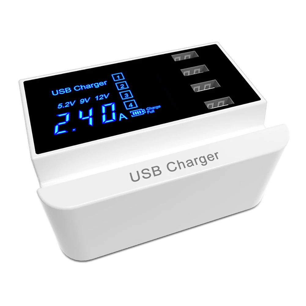 4 портовый USB зарядное устройство адаптер станция концентратор мобильный