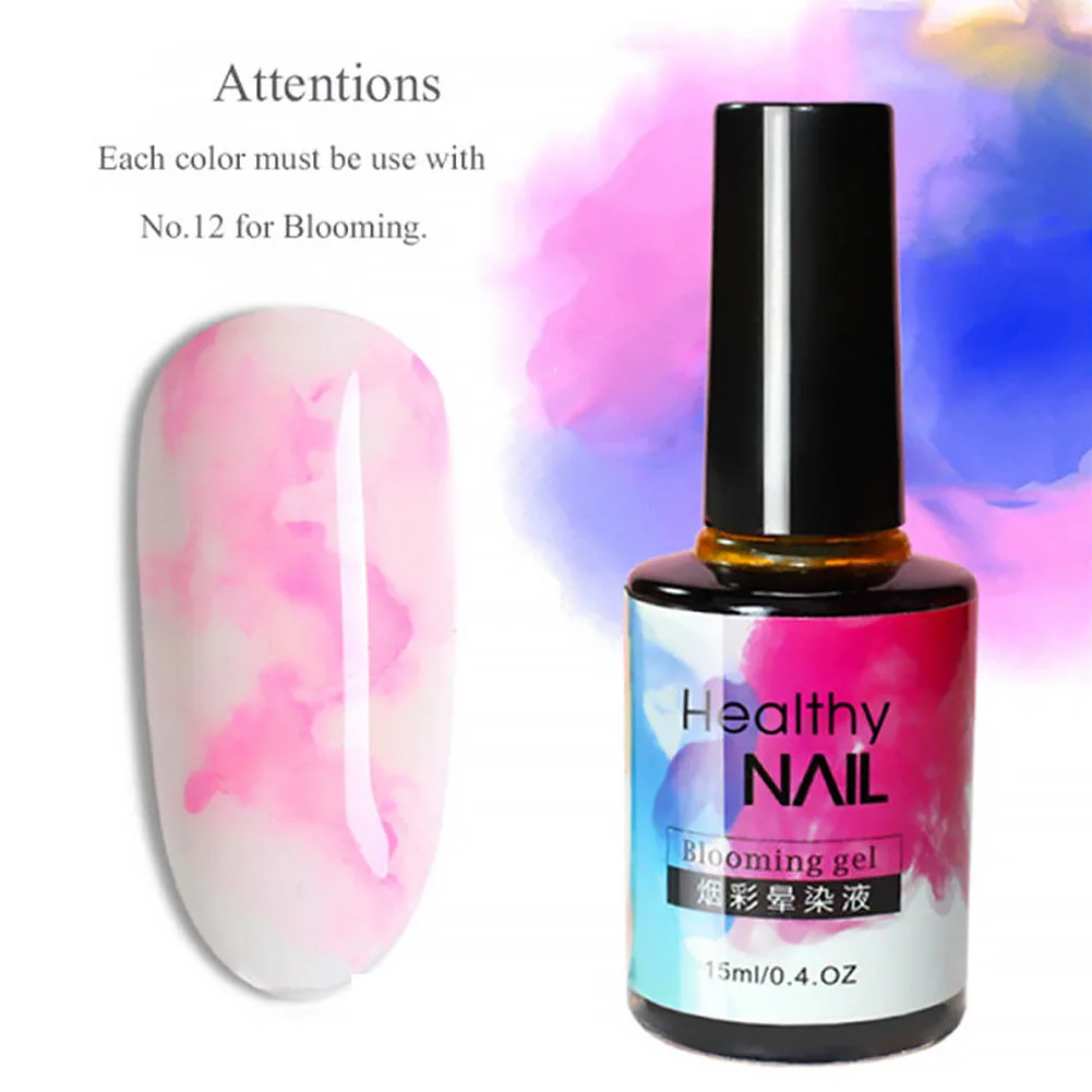 

15ml Varnish Nail Polish DIY Ink Watercolor Gradient Bubble Smudge Blooming Nail Art