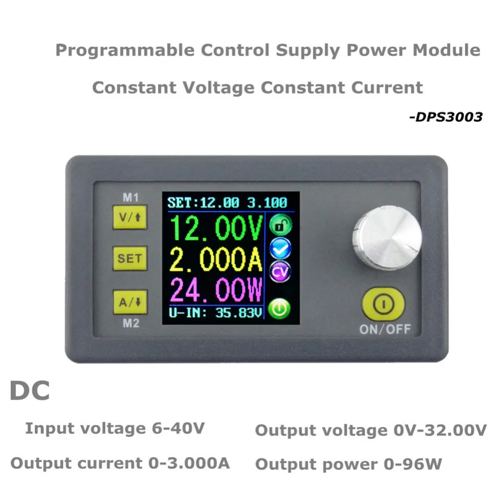 

Digital LCD Voltmeter Ammeter Output Voltage 0-32V Constant Voltage Current Step-down Programmable Power Supply Module