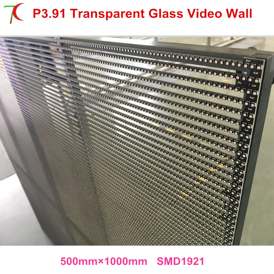 

DIY P3.91 Constant Current Driving transparent curtain Synchonous Control wall led display