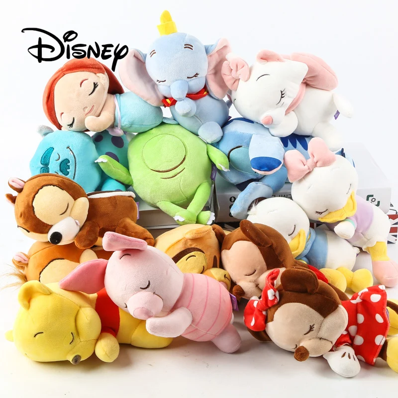 Disney 7 дюймов милые дети Микки Минни Стич тиггер Дональд Дак Мэри Винни Пух русалка плюшевые игрушки куклы Подарки для детей