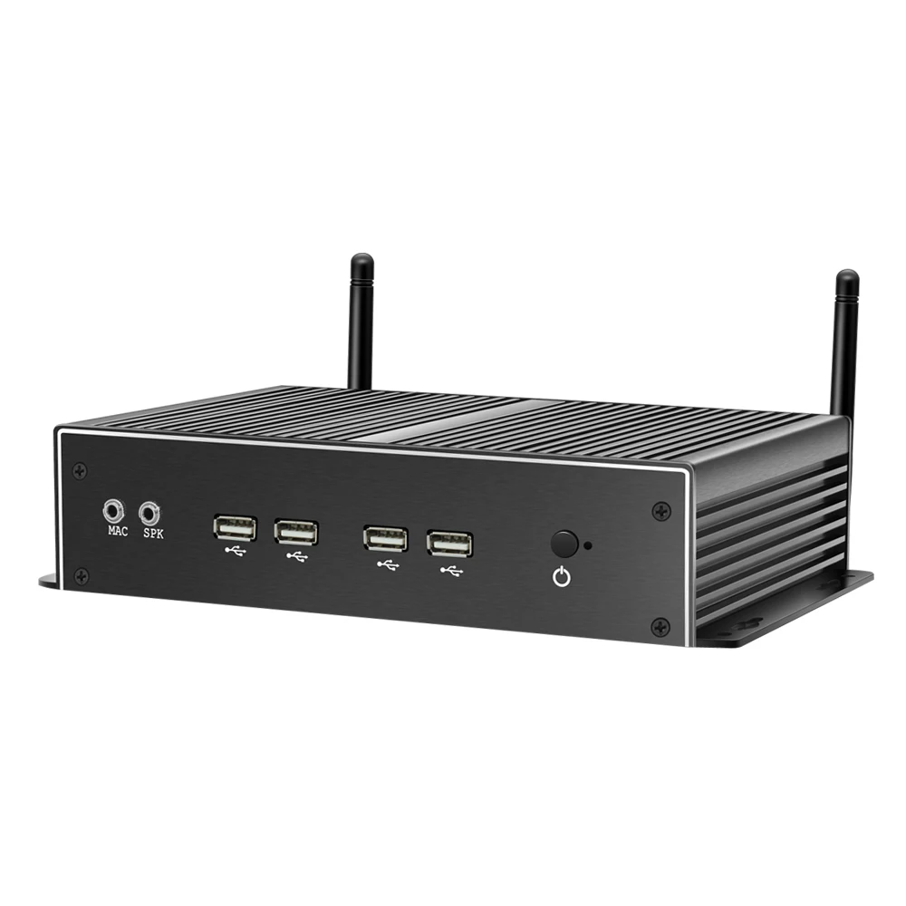 XCY промышленный Мини ПК Intel Core i7 5500U двойной гигабитный Ethernet Wi Fi RS232 RS485 HDMI VGA 8xusb 3G/4