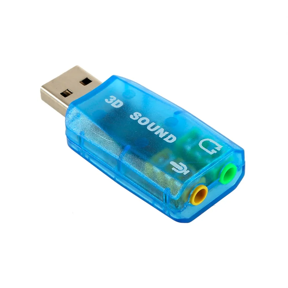 3D Аудио карта USB 1,1 Mic/адаптер для динамиков объемного звука 7 CH для ноутбука