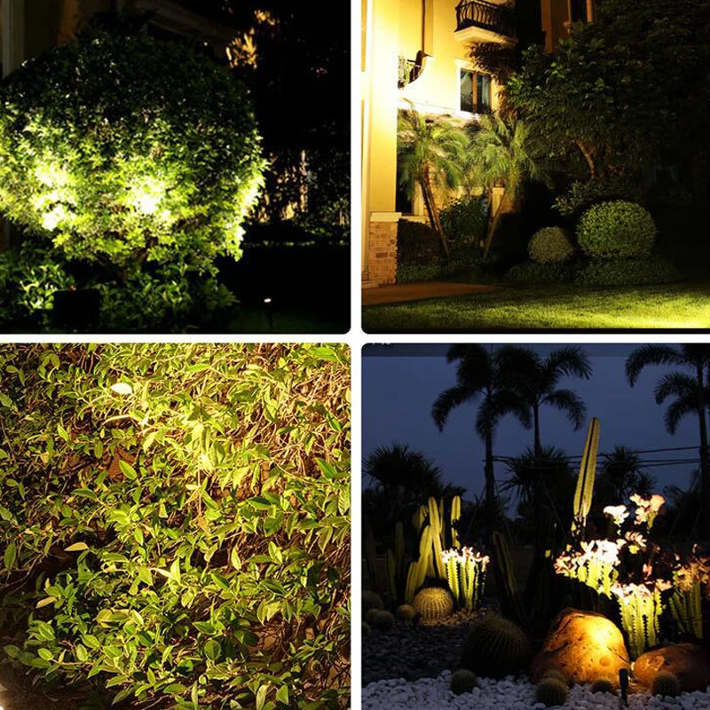 2019 NEW LED Solar light Double Head Outdoor control underground lamps Lawn light for Garden landscape garden stairs Spotlight  (2)