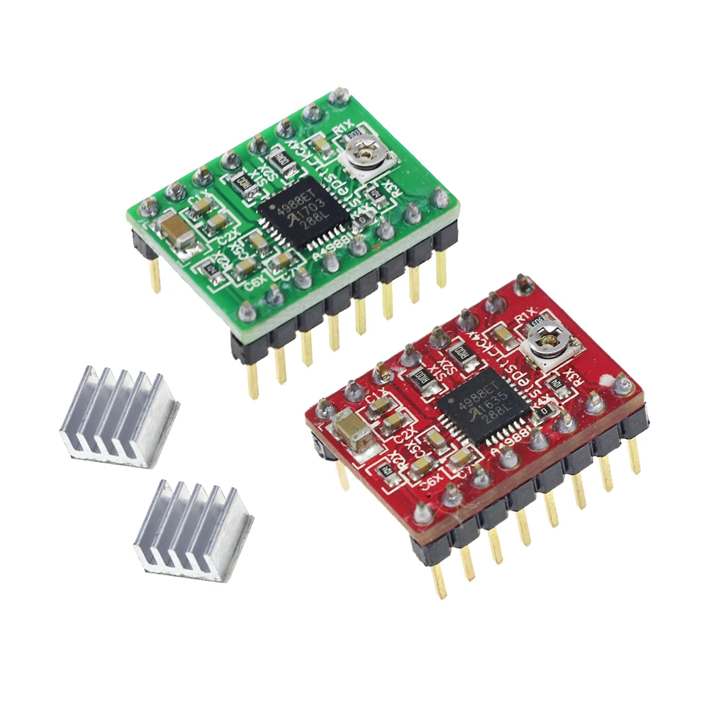 

Reprap Stepper Driver A4988 Stepper Motor Driver Module with Heatsink