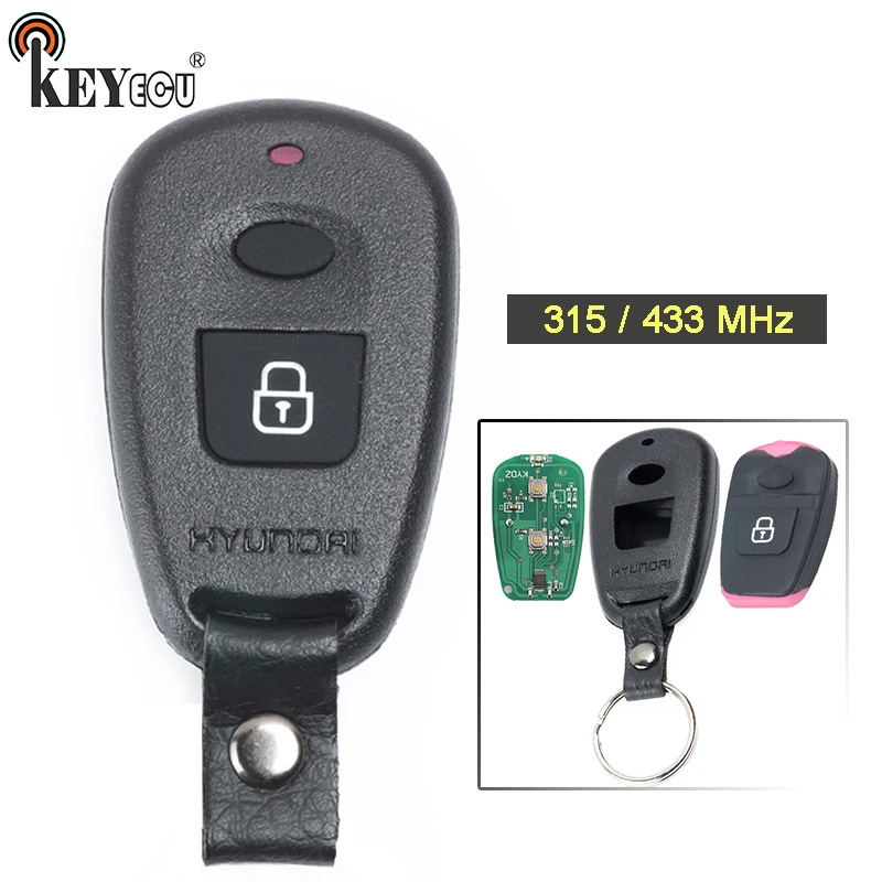 

KEYECU 10x 315MHz / 433MHz Replacement 2 Button Remote Key Remote Car Key Fob for Hyundai Elantra Old Elantra Santa Fe