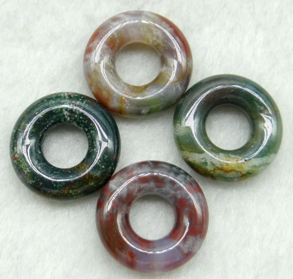 15 мм натуральный камень кварц кристалл тигровый глаз опал circle ISES круг Пончик подвески кулон для Diy для изготовления украшений ожерелья 12 шт
