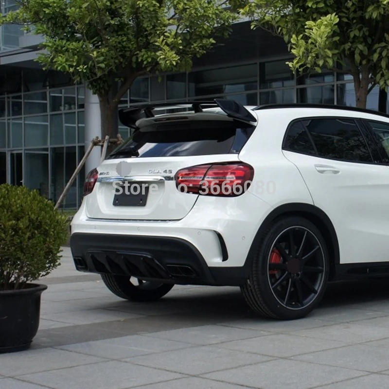 Для Mercedes-Benz GLA Class X156 GLA45 AMG GLA200 GLA220 GLA250 GLA260 2013-2018 ABS пластик задний спойлер крыло