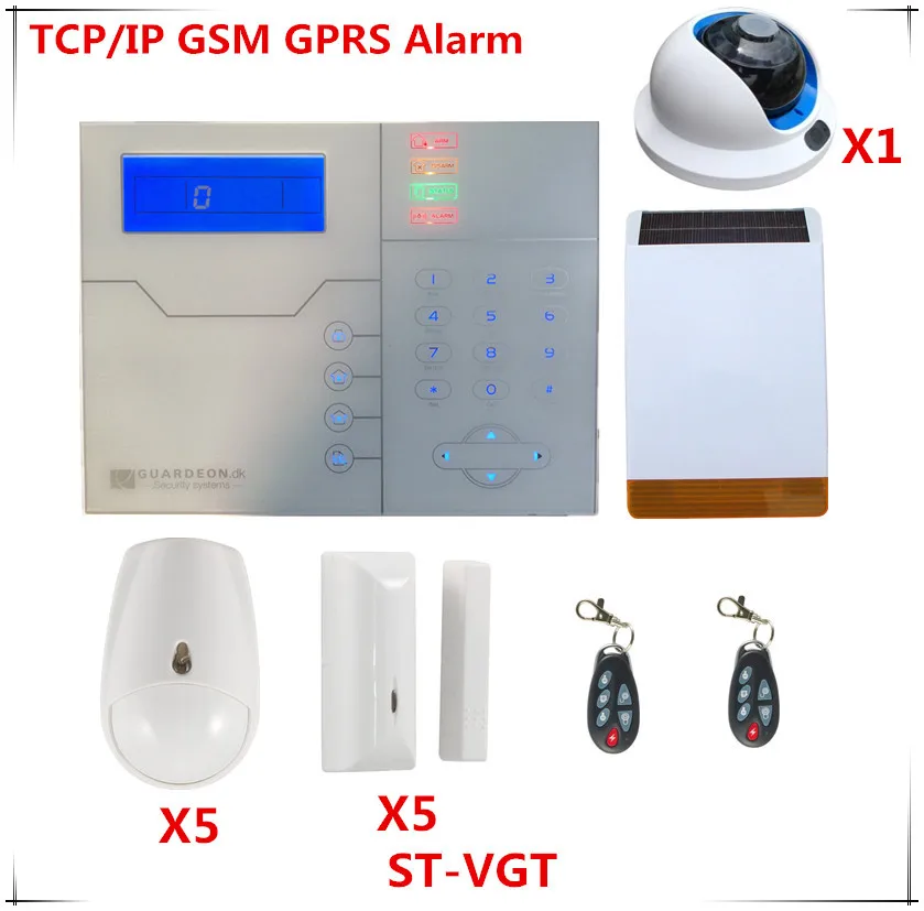 French Voice Prompt Wireless TCP/IP Alarm System GSM Burglar Alarm Home