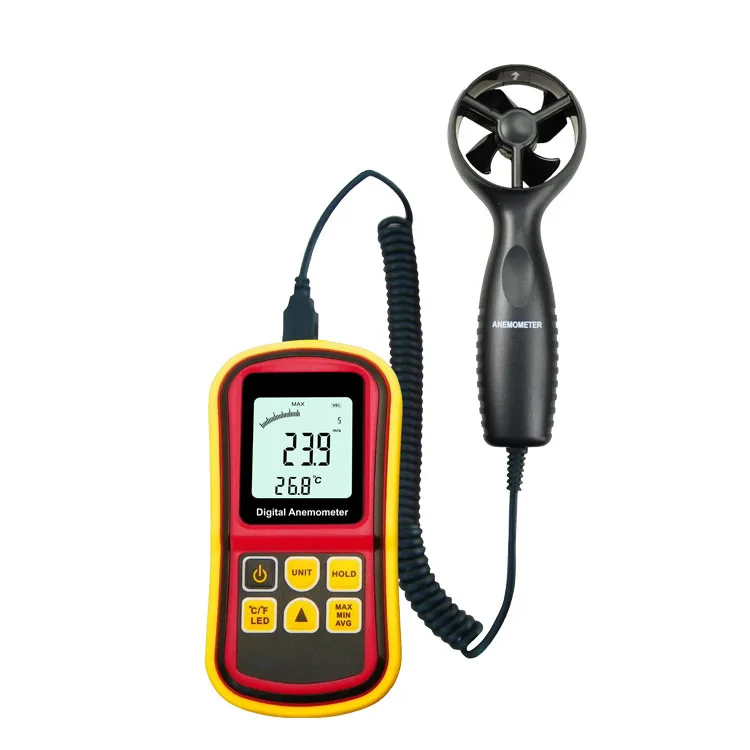 

Free Shipping Protable Digital Wind Anemometer 0.3-45m/S Wind Speed Tester GM8901
