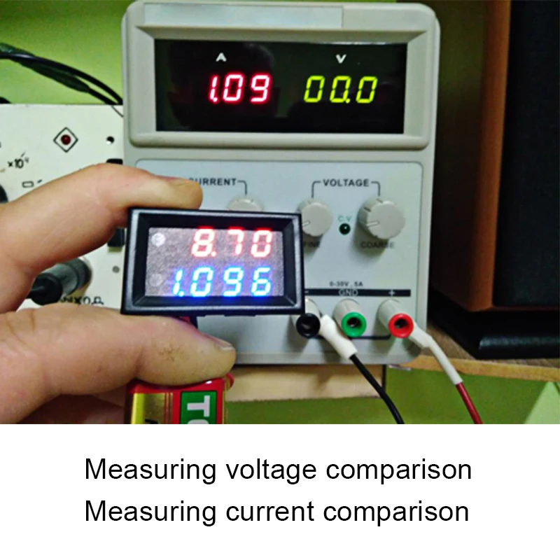 Цифровой вольтметр амперметр DC 200 в 0-10A усилитель напряжения Панель метр для 12 В 24 В автомобиля напряжение тока монитор не нужен внешний шунт