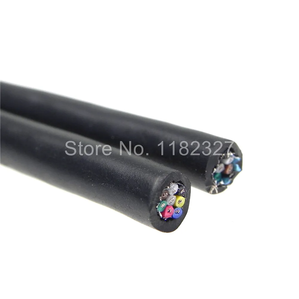 High Quality 1-20 metesr 8 core double shielding cable computer cable Wire core size 26AWG Tin-plate copper cable 5